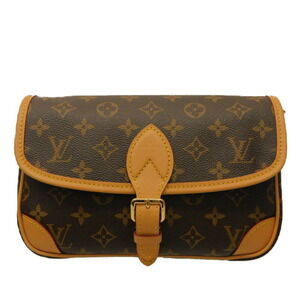 Louis Vuitton Diane NM Monogram Shoulder Bag Brown